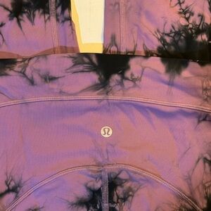 Lululemon Lavender and Black Tie-Dye Top